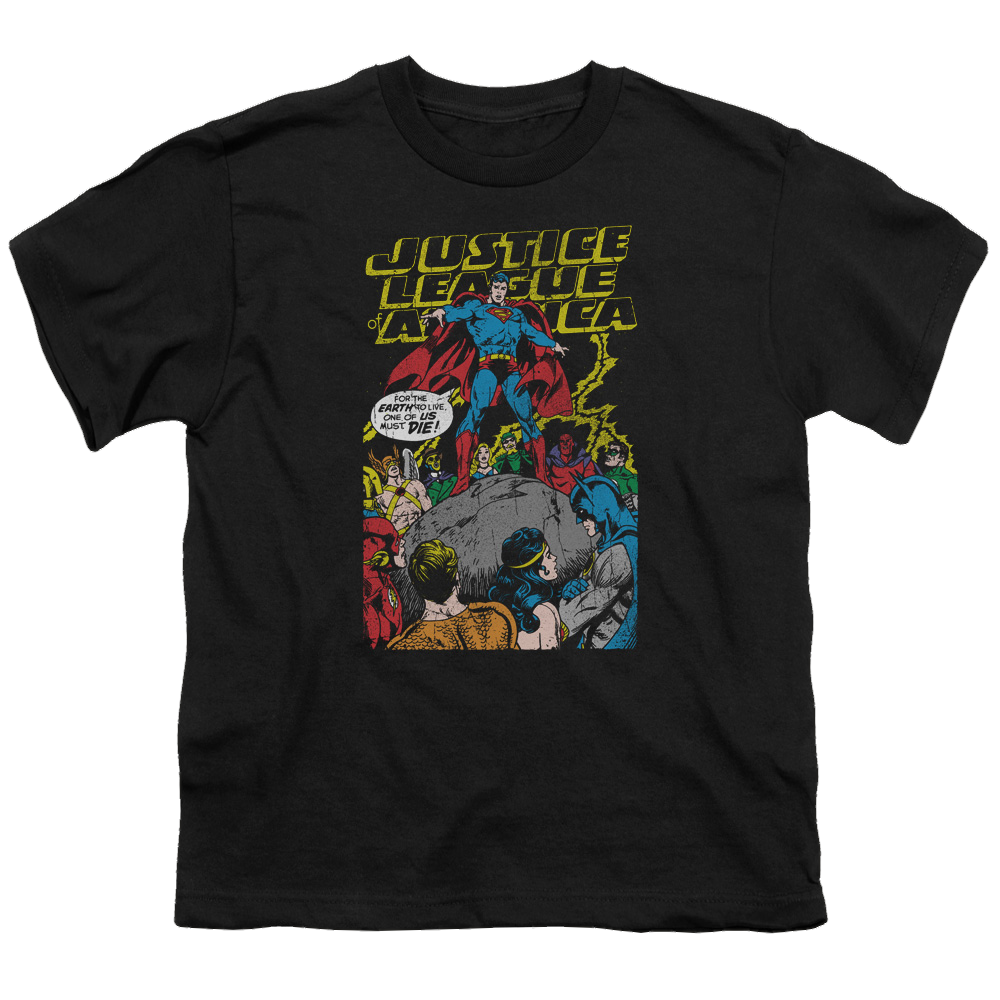 Justice League Ultimate Scarifice - Youth T-Shirt Youth T-Shirt (Ages 8-12) Justice League