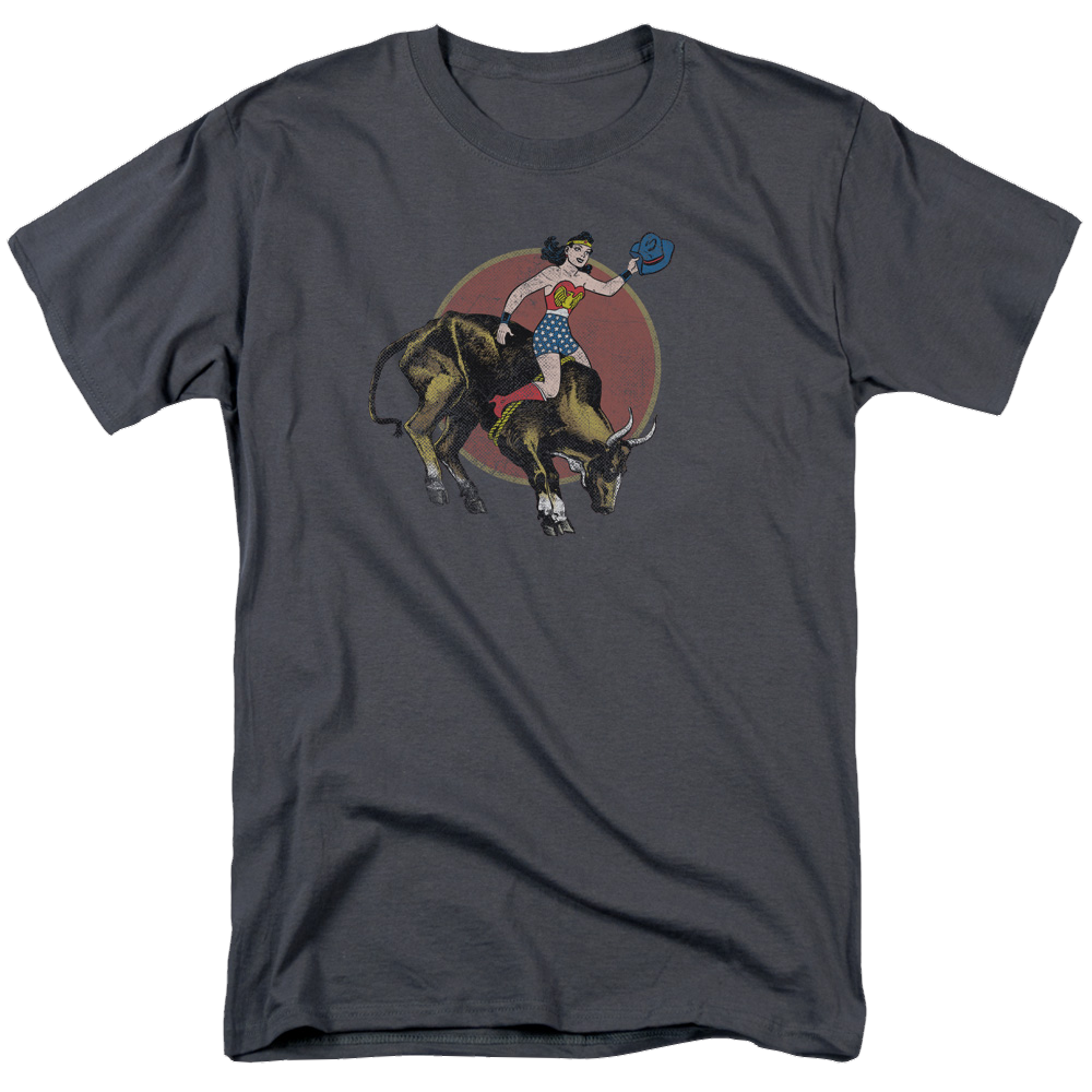 Justice League Bull Rider Men's Regular Fit T-Shirt Men's Regular Fit T-Shirt Wonder Woman