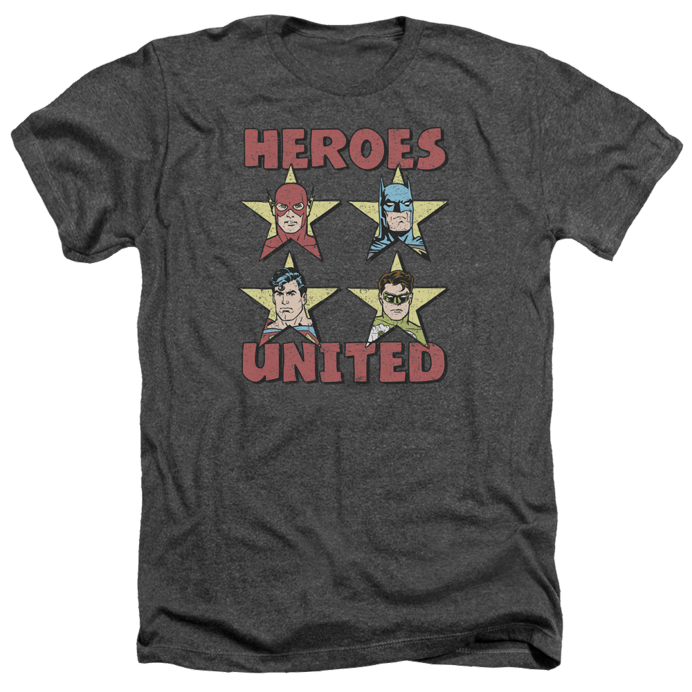 Justice League United Stars Men's Heather T-Shirt Men's Heather T-Shirt Justice League