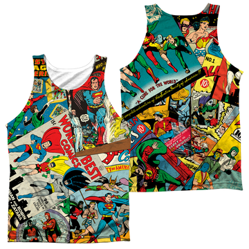 Justice League Classic Collage men's all-over print tank