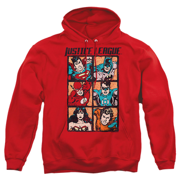 Justice League Rough Panels Pullover Hoodie Pullover Hoodie Justice League