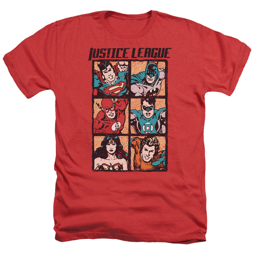 Justice League Rough Panels Men's Heather T-Shirt Men's Heather T-Shirt Justice League