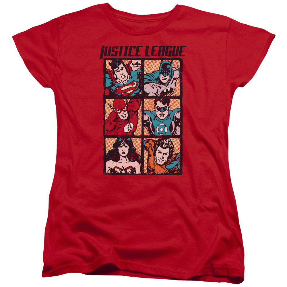 Justice League Rough Panels Women's T-Shirt Women's T-Shirt Justice League