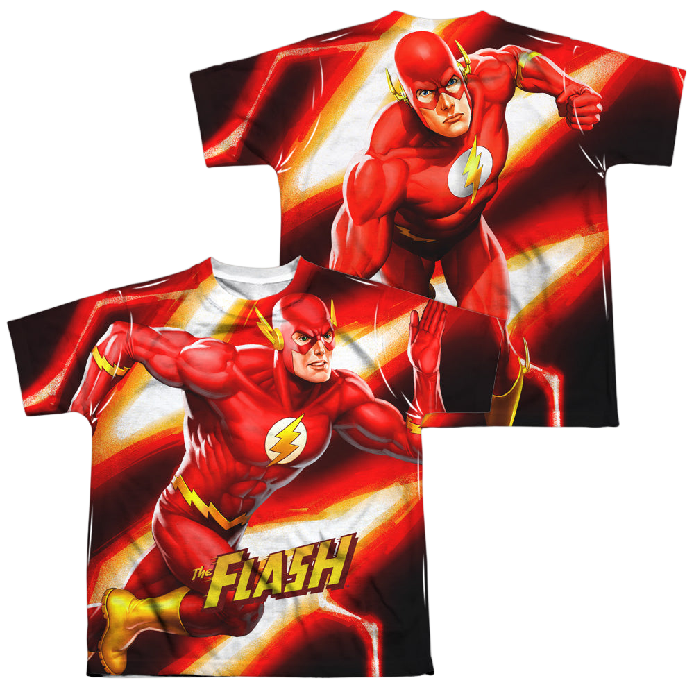 Flash, The Speed Bolt (Front/Back Print) - Youth All-Over Print T-Shirt Youth All-Over Print T-Shirt (Ages 8-12) The Flash