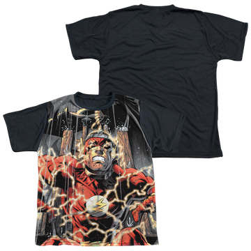The Flash Shock Therapy youth black back t-shirt for ages 8 to 12