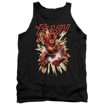 Black men's tank with Flash Glow graphic