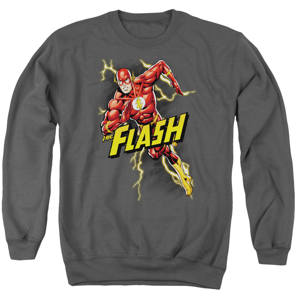 Flash, The Bolt Run - Men's Crewneck Sweatshirt Men's Crewneck Sweatshirt The Flash