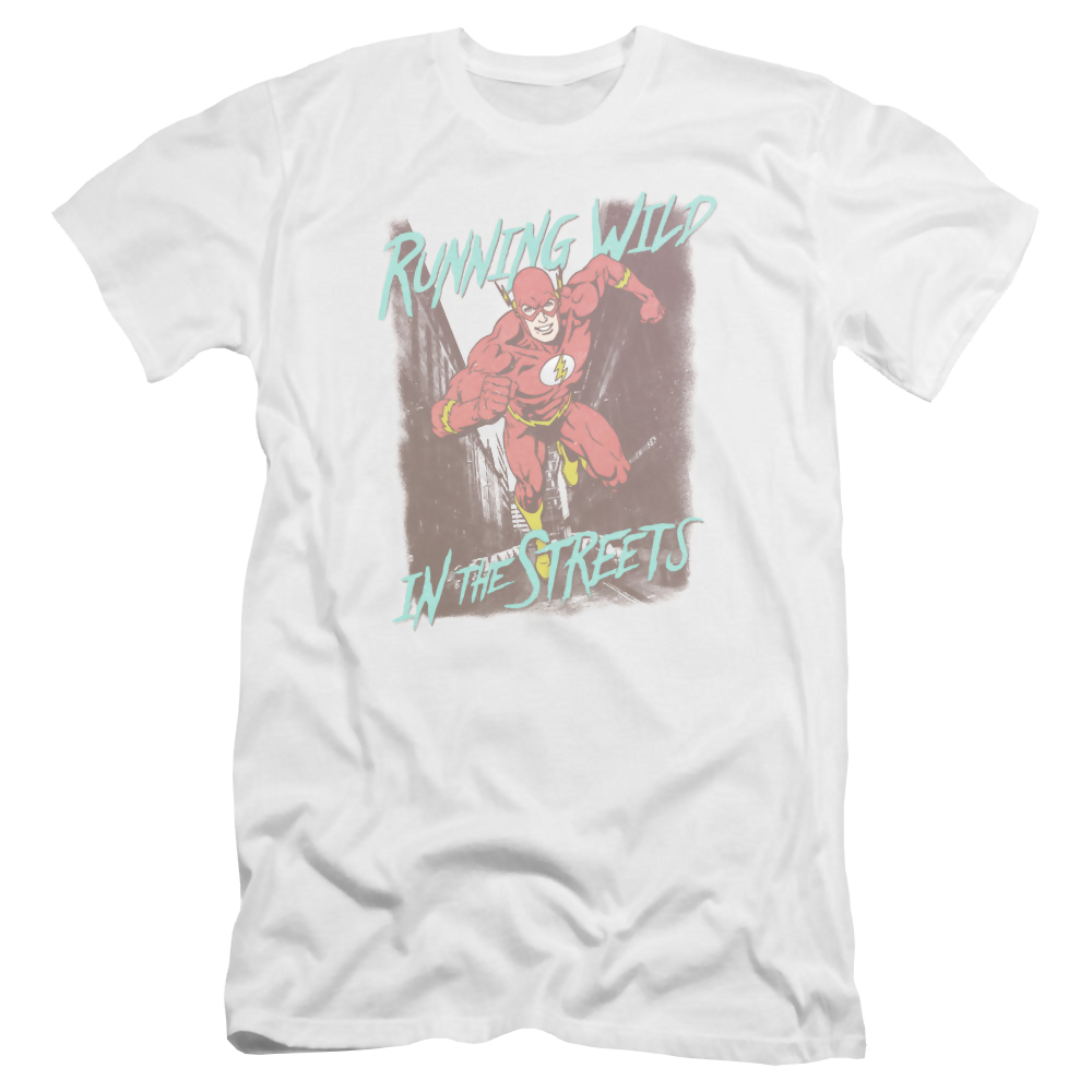 Flash, The Running Wild - Men's Premium Slim Fit T-Shirt Men's Premium Slim Fit T-Shirt The Flash