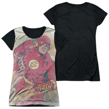 The Flash Daytime Run juniors black back t-shirt