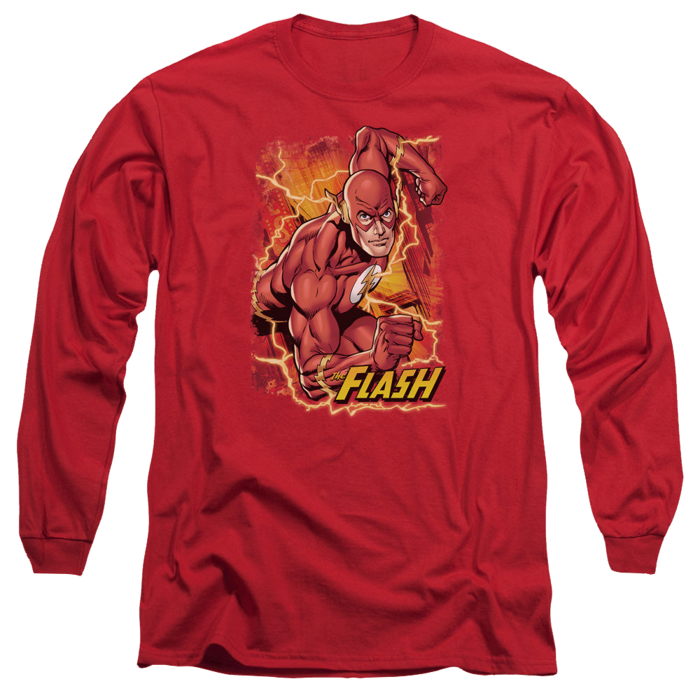 Flash, The Flash Lightning - Men's Long Sleeve T-Shirt Men's Long Sleeve T-Shirt The Flash
