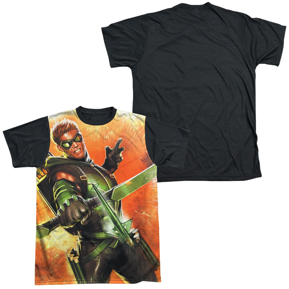 Green Arrow Worth A Shot - Men's Black Back T-Shirt Men's Black Back T-Shirt Green Arrow