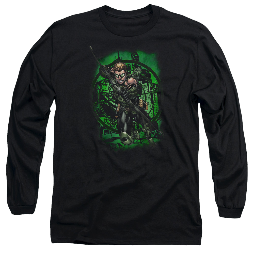 Green Arrow In My Sight - Men's Long Sleeve T-Shirt Men's Long Sleeve T-Shirt Green Arrow
