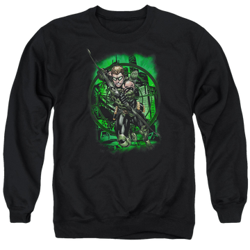 Green Arrow In My Sight - Men's Crewneck Sweatshirt Men's Crewneck Sweatshirt Green Arrow