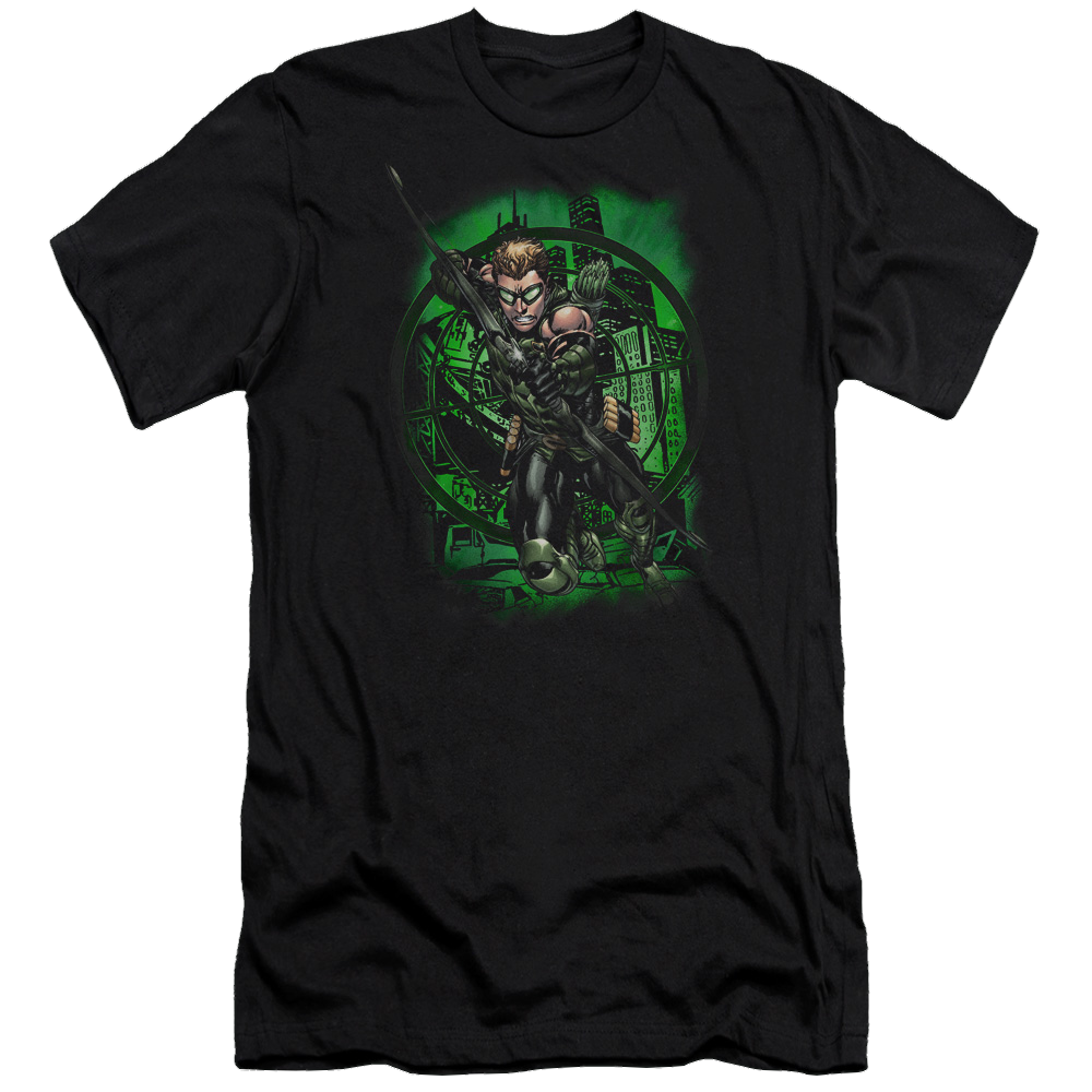 Green Arrow In My Sight - Men's Premium Slim Fit T-Shirt Men's Premium Slim Fit T-Shirt Green Arrow