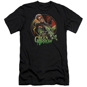 Green Arrow Sunset Archer - Men's Premium Slim Fit T-Shirt Men's Premium Slim Fit T-Shirt Green Arrow