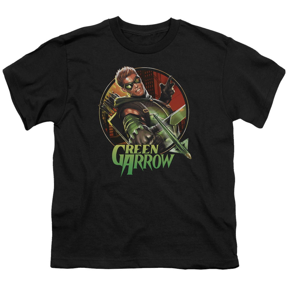 Green Arrow Sunset Archer - Youth T-Shirt Youth T-Shirt (Ages 8-12) Green Arrow