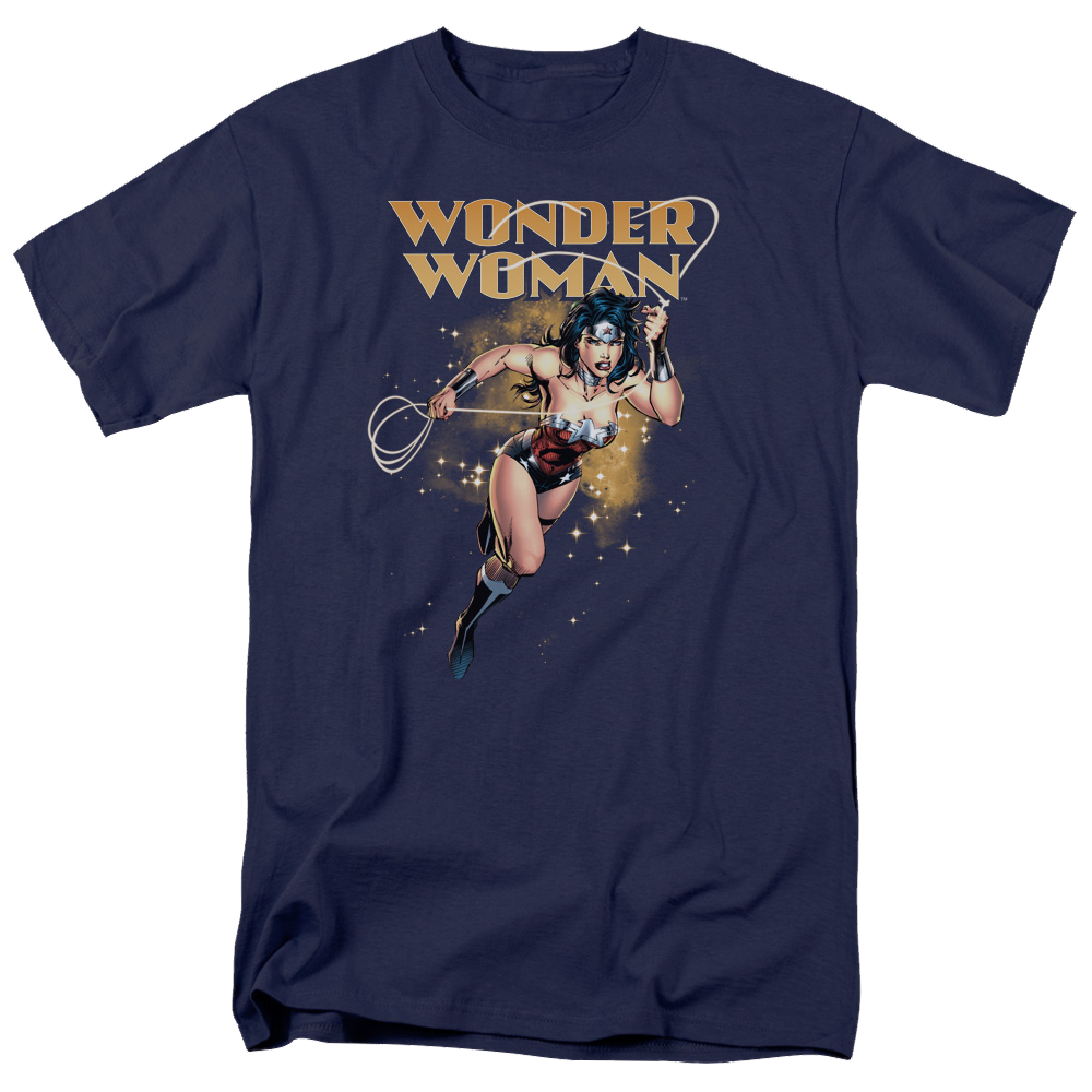 Justice League Star Lasso Men's Regular Fit T-Shirt Men's Regular Fit T-Shirt Wonder Woman