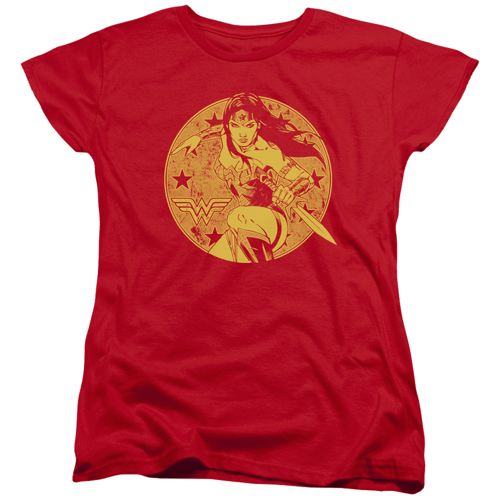 Justice League Young Wonder Women's T-Shirt Women's T-Shirt Wonder Woman