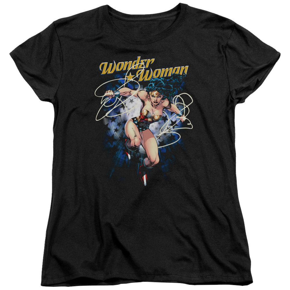 Justice League Starburst Women's T-Shirt Women's T-Shirt Wonder Woman