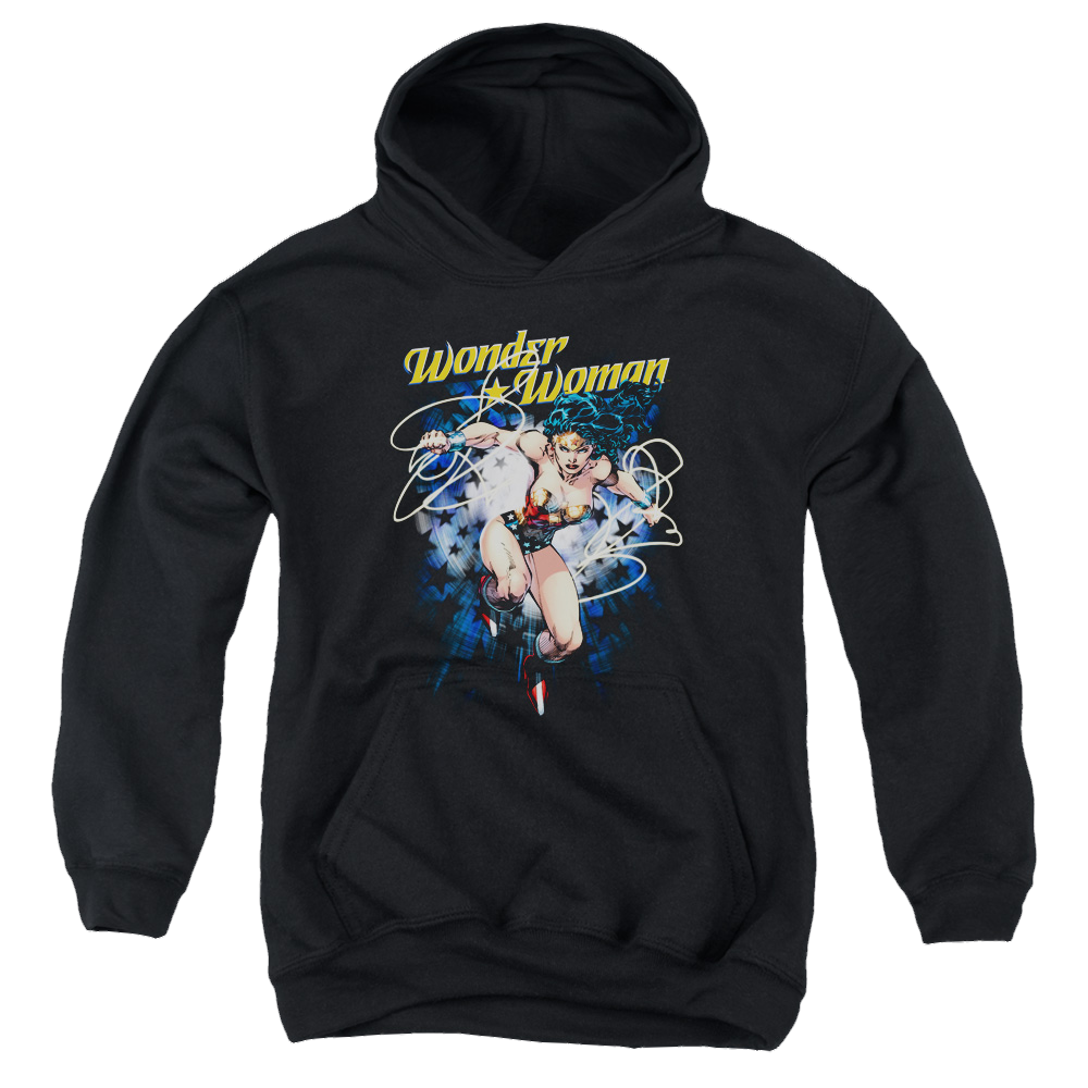 Wonder Woman Starburst - Youth Hoodie Youth Hoodie (Ages 8-12) Wonder Woman