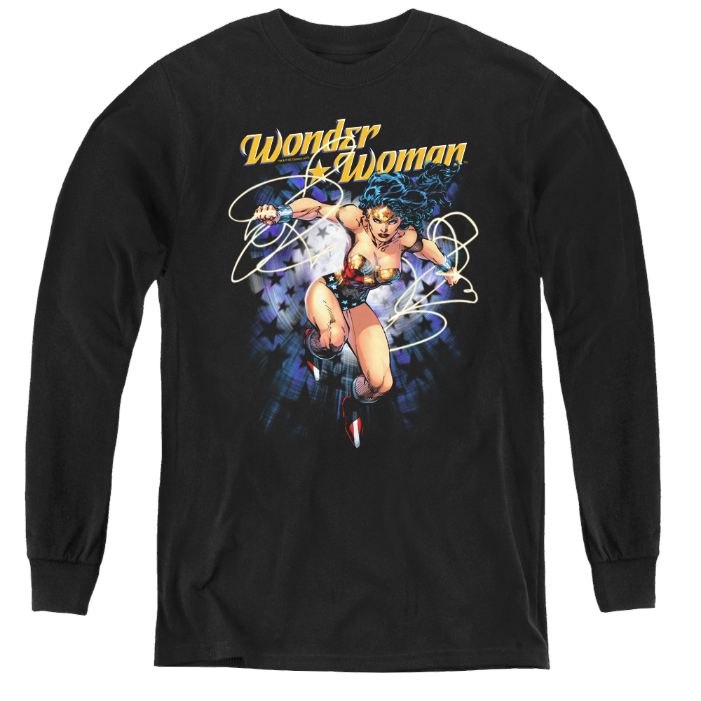 Wonder Woman Starburst - Youth Long Sleeve T-Shirt Youth Long Sleeve T-Shirt Wonder Woman