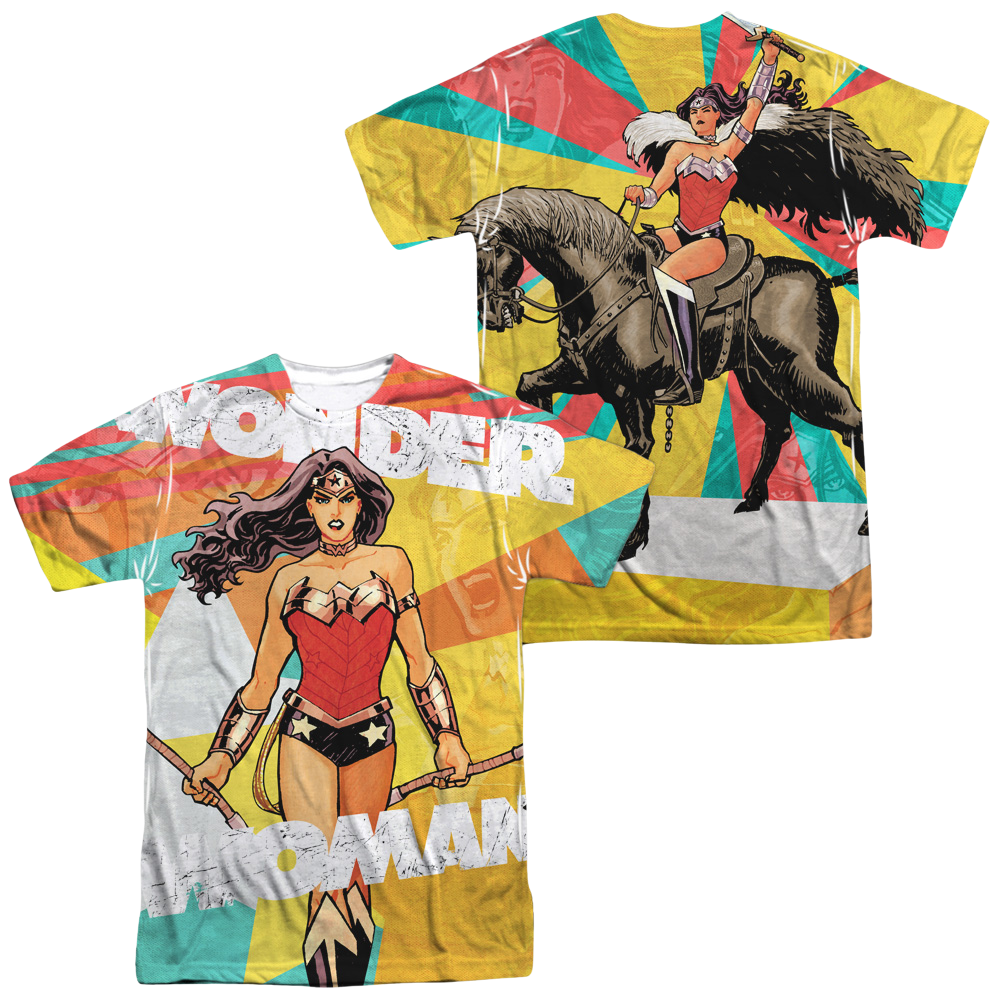 Justice League Hands Full Men's All Over Print T-Shirt Men's All-Over Print T-Shirt Wonder Woman