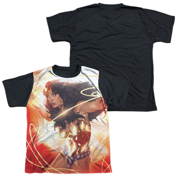 Wonder Woman Wonder Glow - Youth Black Back T-Shirt Youth Black Back T-Shirt (Ages 8-12) Wonder Woman