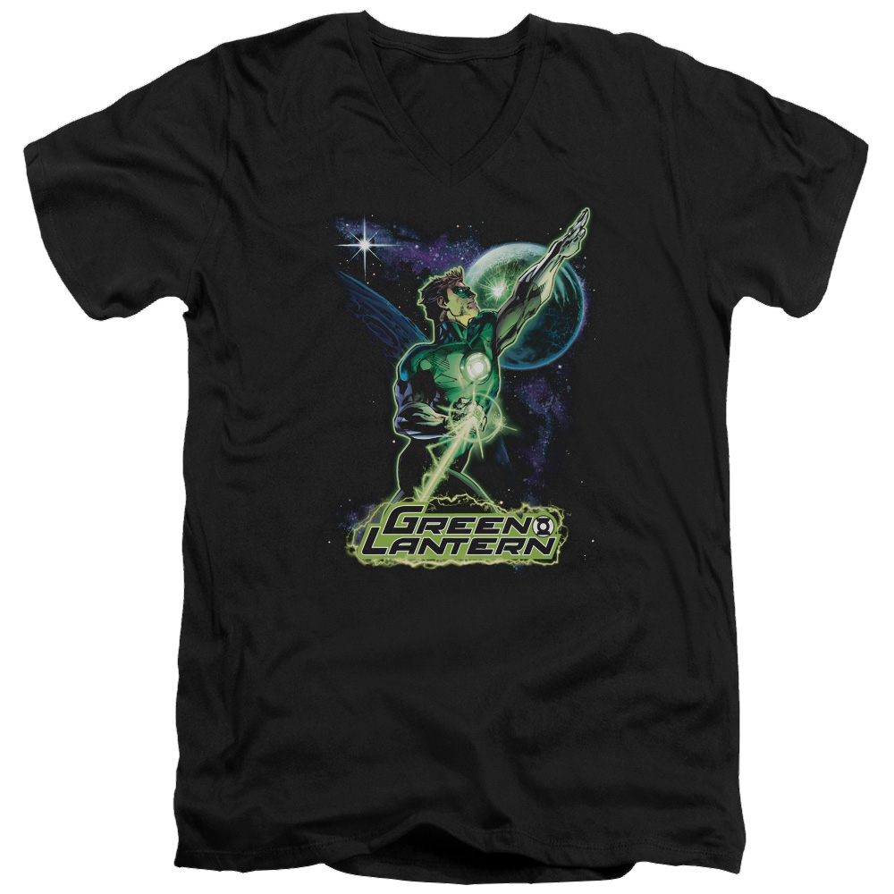 Green Lantern Hal Galaxy - Men's V-Neck T-Shirt Men's V-Neck T-Shirt Green Lantern