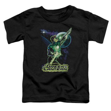 Black toddler t-shirt with Green Lantern Hal Galaxy graphic