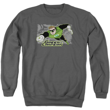Green Lantern Space Cop - Men's Crewneck Sweatshirt Men's Crewneck Sweatshirt Green Lantern