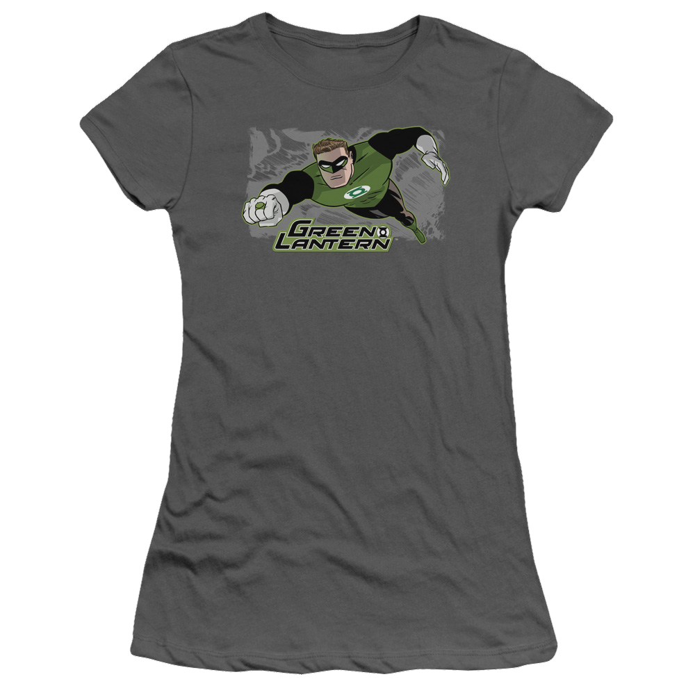 Green Lantern Space Cop - Juniors T-Shirt Juniors T-Shirt Green Lantern