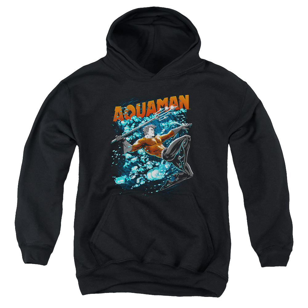 Aquaman Aqua Bubbles - Youth Hoodie Youth Hoodie (Ages 8-12) Aquaman