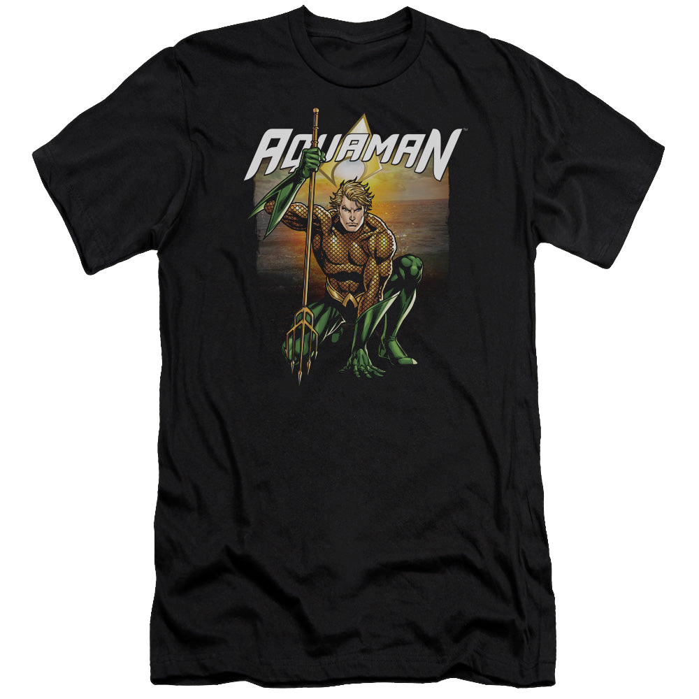 Aquaman Beach Sunset - Men's Premium Slim Fit T-Shirt Men's Premium Slim Fit T-Shirt Aquaman