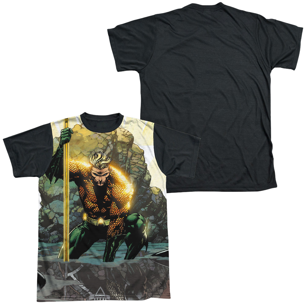 Aquaman Good Vs Evil - Men's Black Back T-Shirt Men's Black Back T-Shirt Aquaman