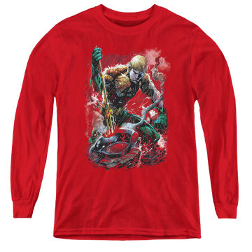 Aquaman Finished - Youth Long Sleeve T-Shirt Youth Long Sleeve T-Shirt Aquaman