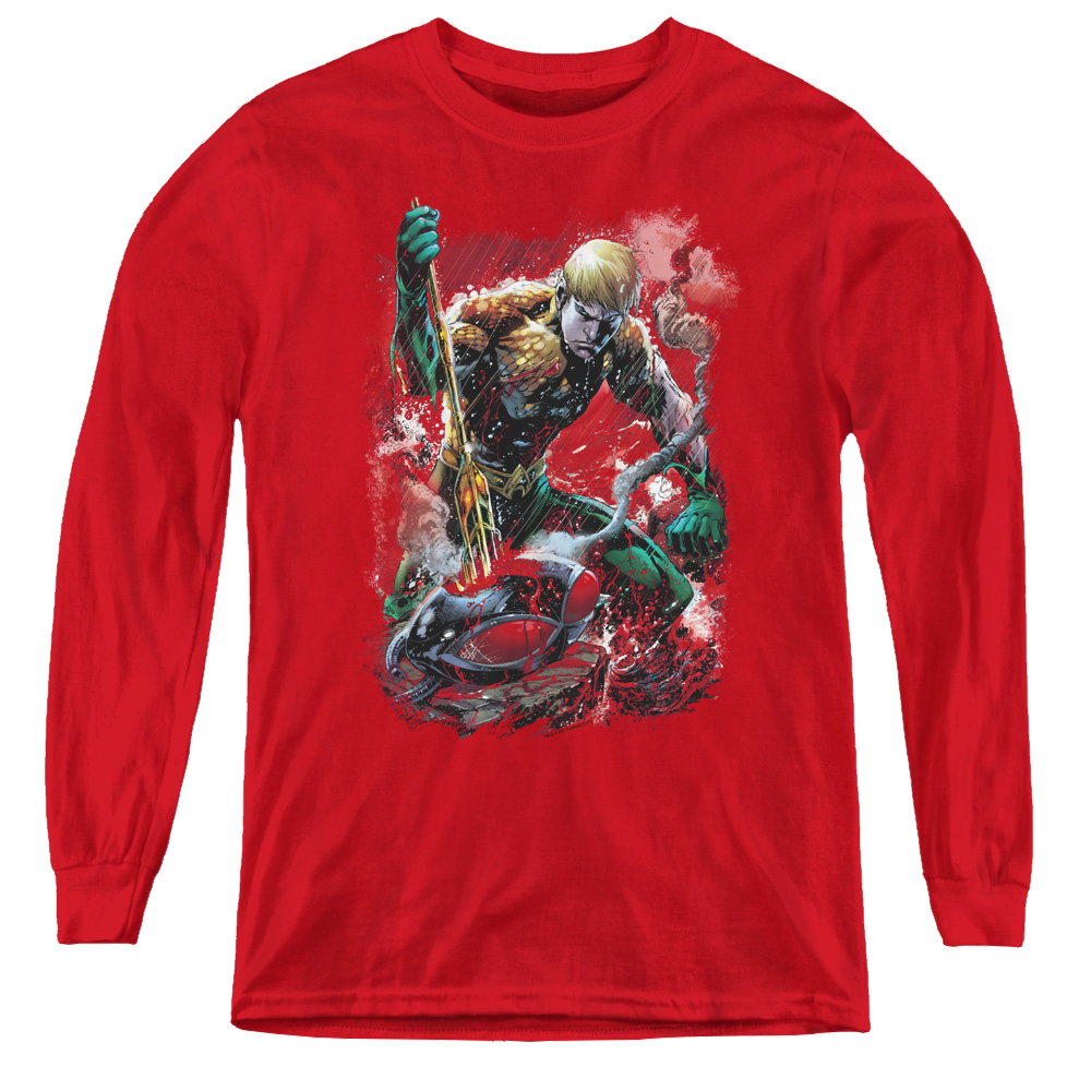 Aquaman Finished - Youth Long Sleeve T-Shirt Youth Long Sleeve T-Shirt Aquaman