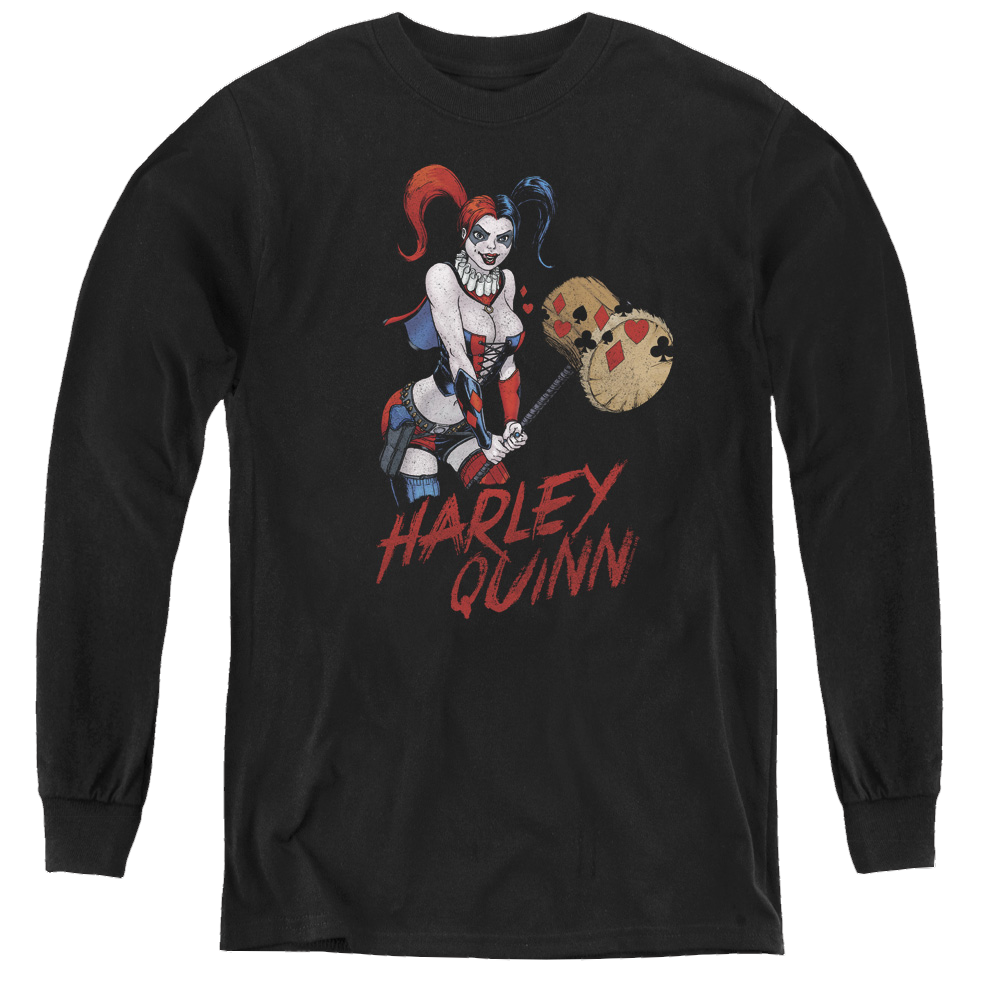 Harley Quinn Harley Hammer - Youth Long Sleeve T-Shirt Youth Long Sleeve T-Shirt Harley Quinn