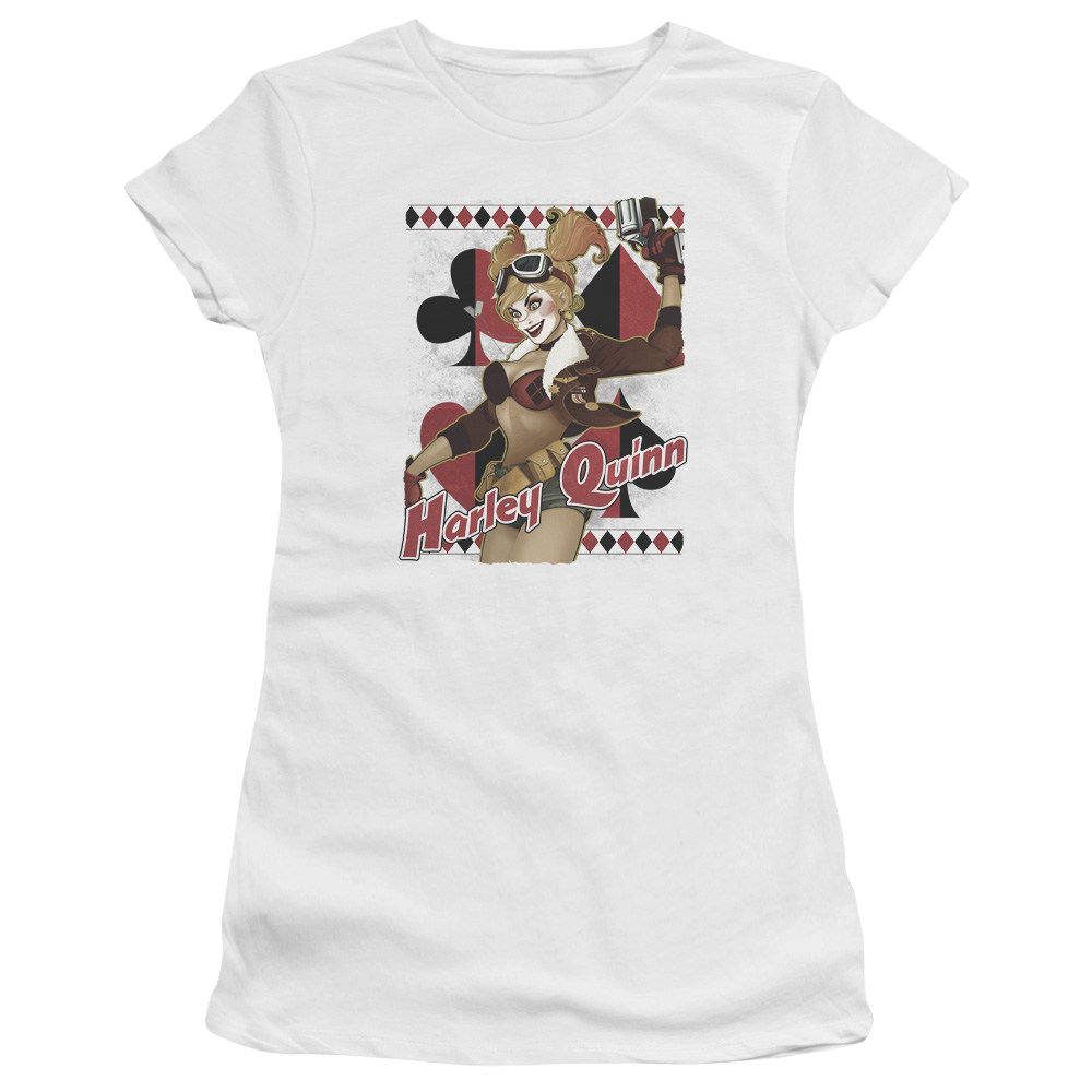 Justice League Harley Bombshetll Juniors T-Shirt Juniors T-Shirt Wonder Woman
