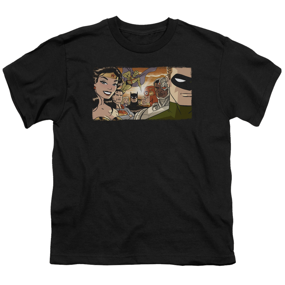 Justice League Cinematic League - Youth T-Shirt Youth T-Shirt (Ages 8-12) Justice League