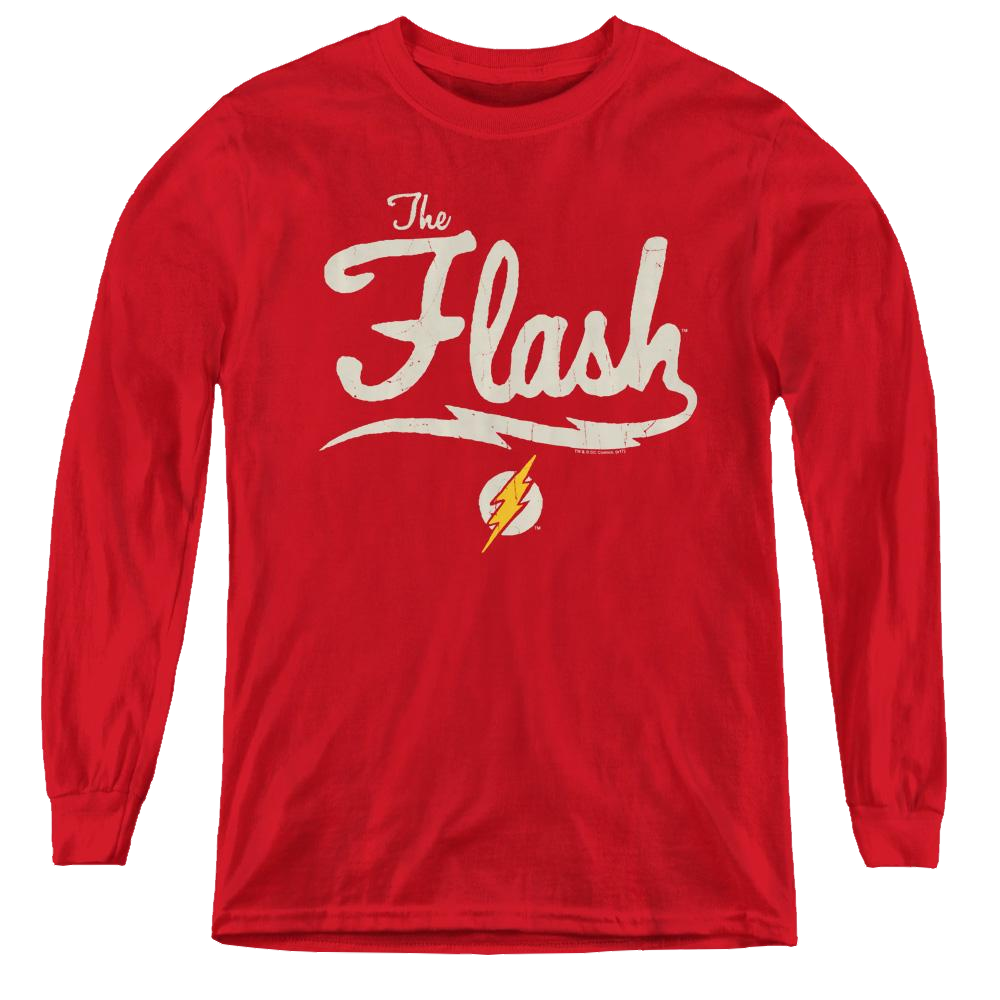 Flash, The Old School Flash - Youth Long Sleeve T-Shirt Youth Long Sleeve T-Shirt The Flash