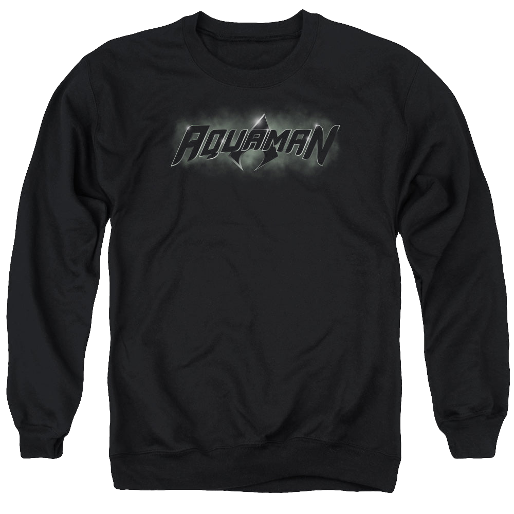 Aquaman Aquaman Title - Men's Crewneck Sweatshirt Men's Crewneck Sweatshirt Aquaman