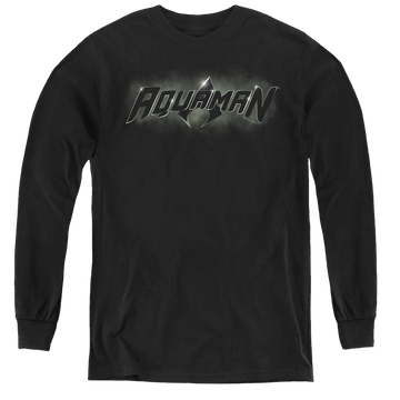 Aquaman Aquaman Title - Youth Long Sleeve T-Shirt Youth Long Sleeve T-Shirt Aquaman