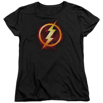 Black women's t-shirt with Flash Title graphic