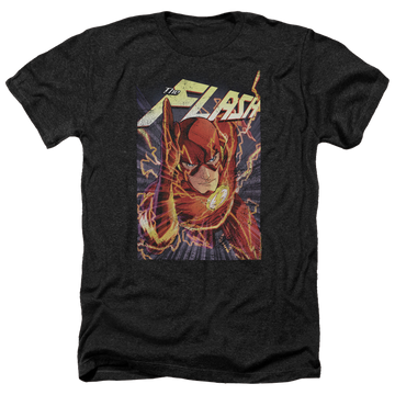 Charcoal men's heather t-shirt with Flash One graphic