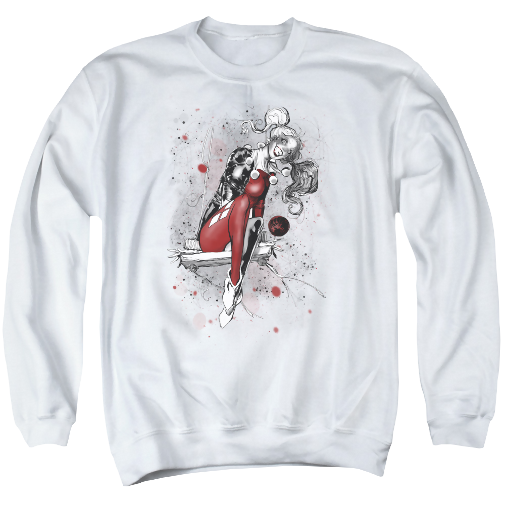 Harley Quinn Harley Sketch - Men's Crewneck Sweatshirt Men's Crewneck Sweatshirt Harley Quinn