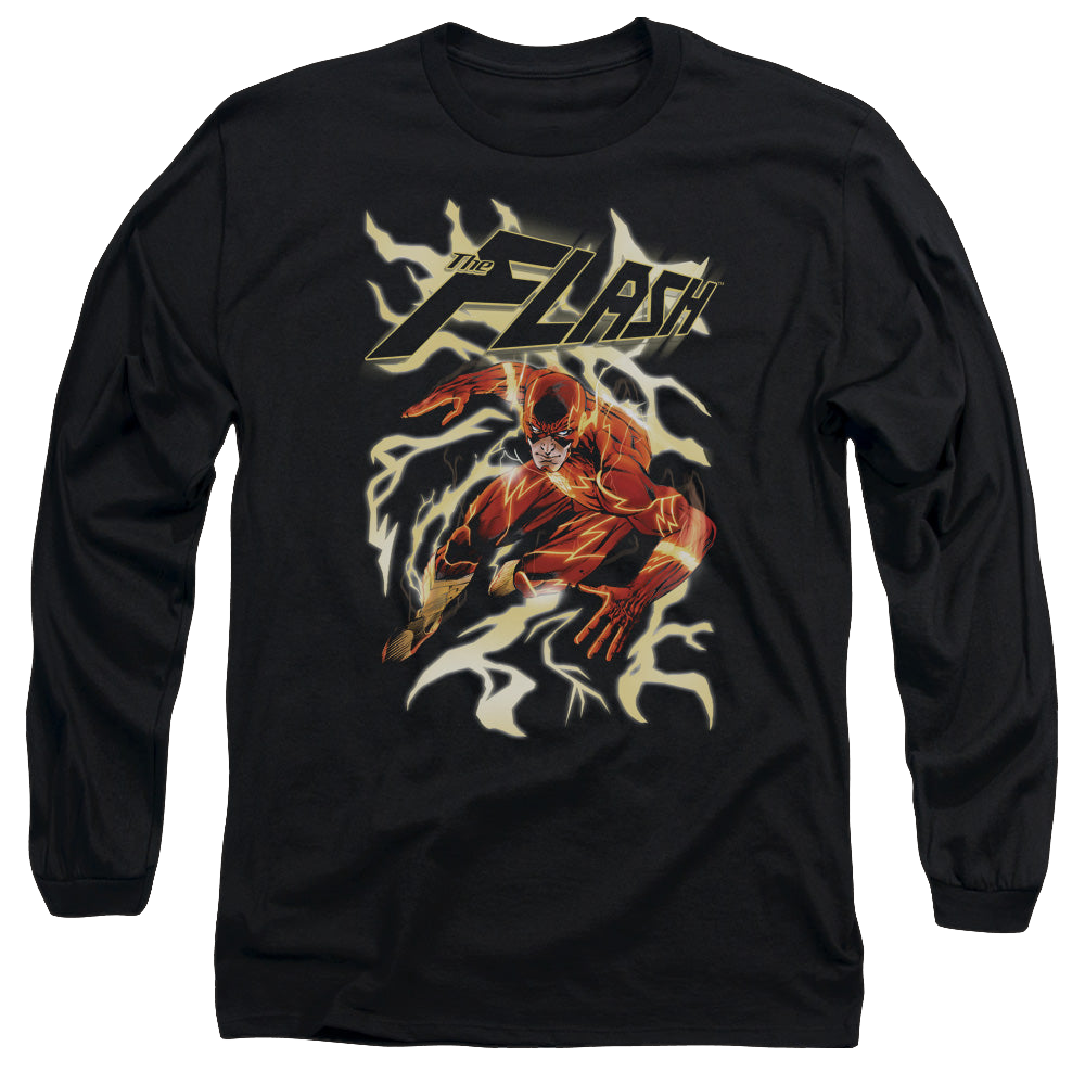 Flash, The Electric Run - Men's Long Sleeve T-Shirt Men's Long Sleeve T-Shirt The Flash