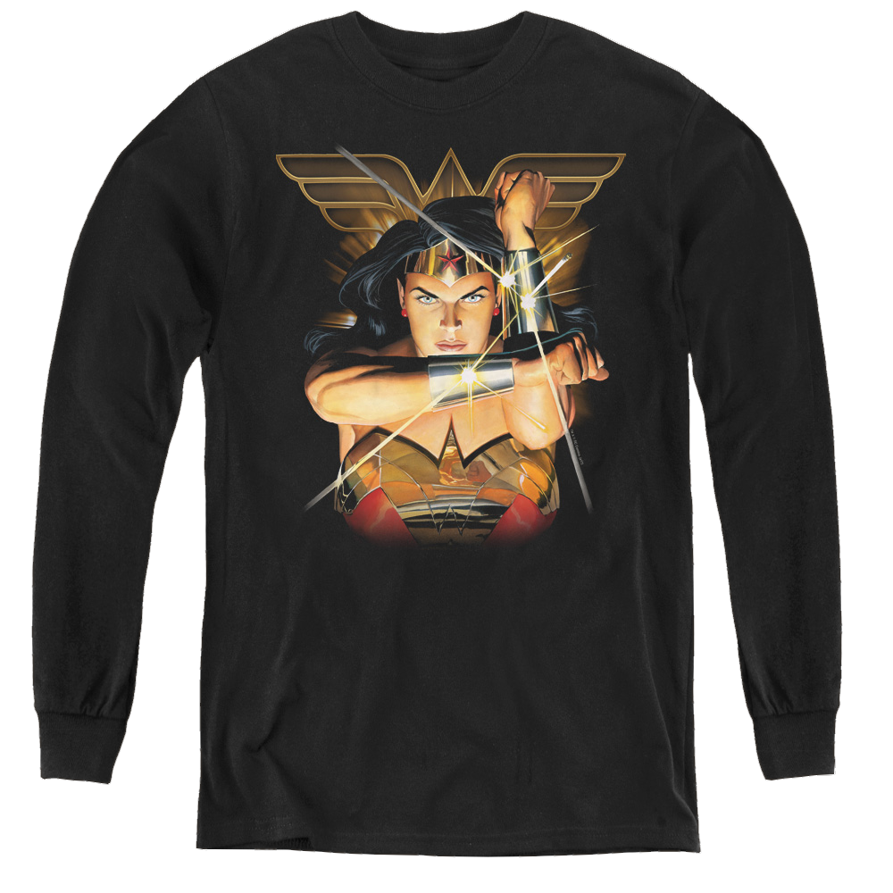 Wonder Woman Deflection - Youth Long Sleeve T-Shirt Youth Long Sleeve T-Shirt Wonder Woman