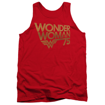 Wonder Woman Wonder Woman 75Th Anniversary Gold Logo - Men's Tank Top Men's Tank Wonder Woman
