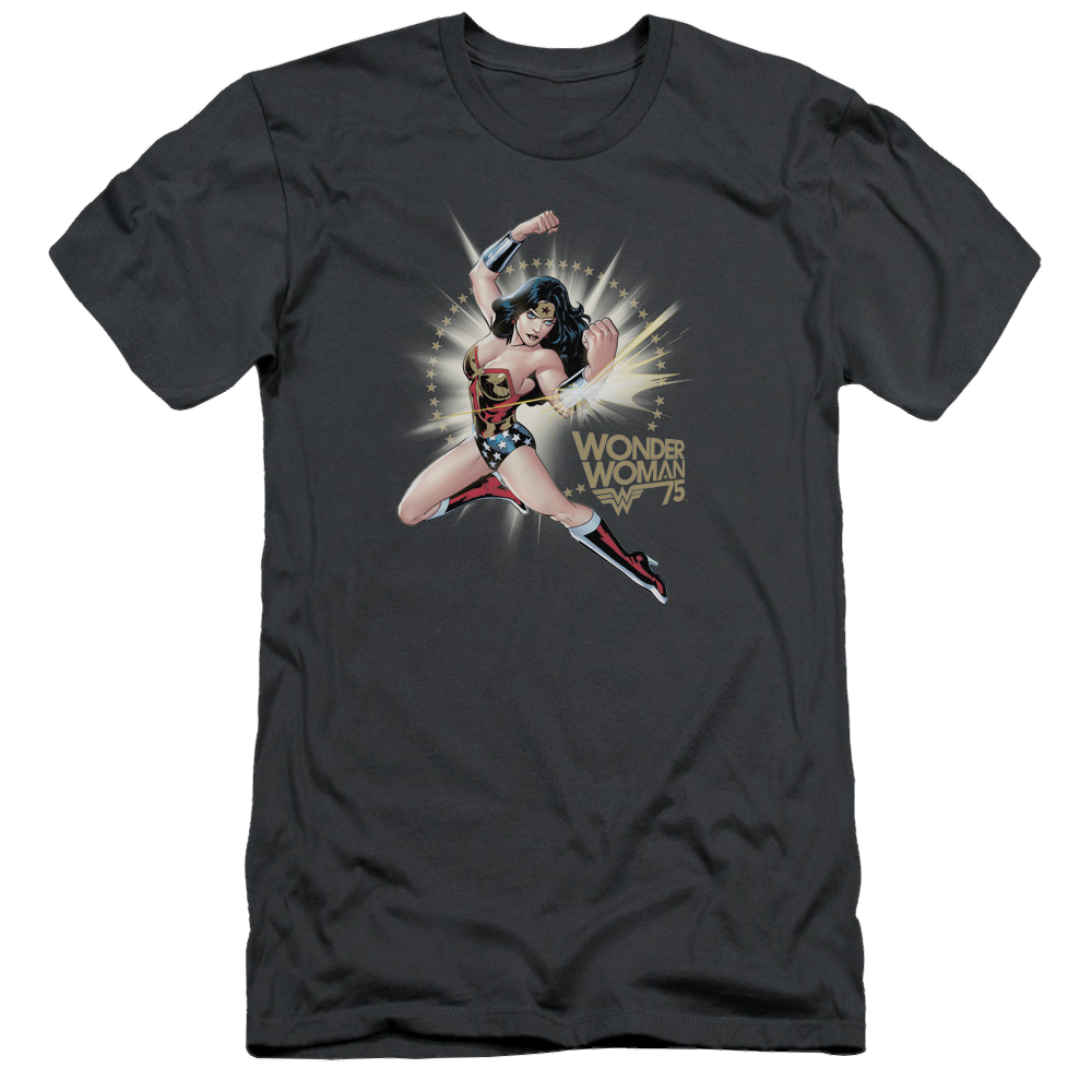 Wonder Woman Ww75 The Bracelets Of Submission - Men's Premium Slim Fit T-Shirt Men's Premium Slim Fit T-Shirt Wonder Woman