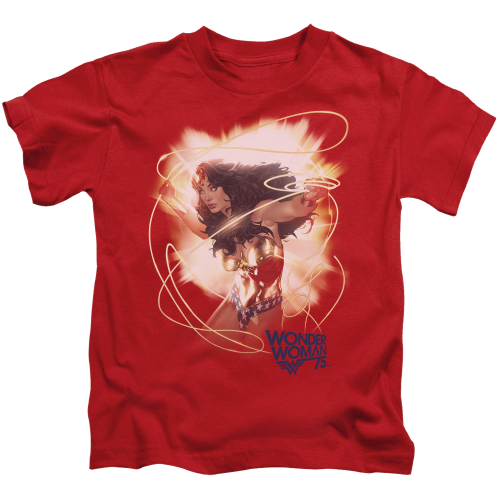 Wonder Woman 75Th Burst - Kid's T-Shirt Kid's T-Shirt (Ages 4-7) Wonder Woman
